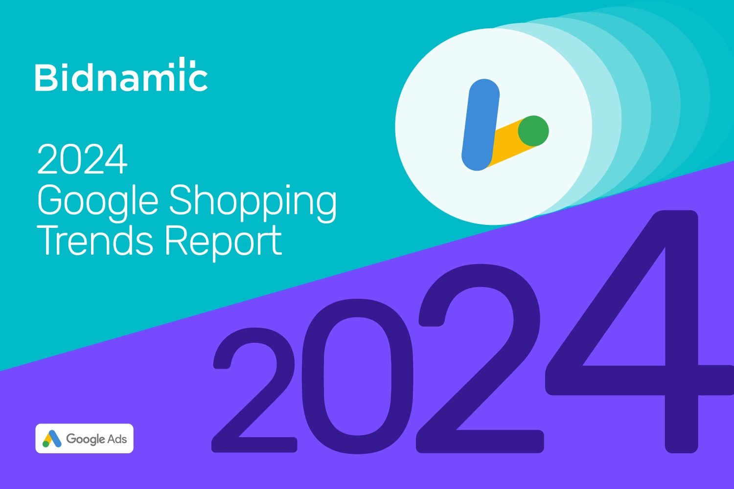 The cover of Bidnamic's 2024 Google Shopping Trends Report