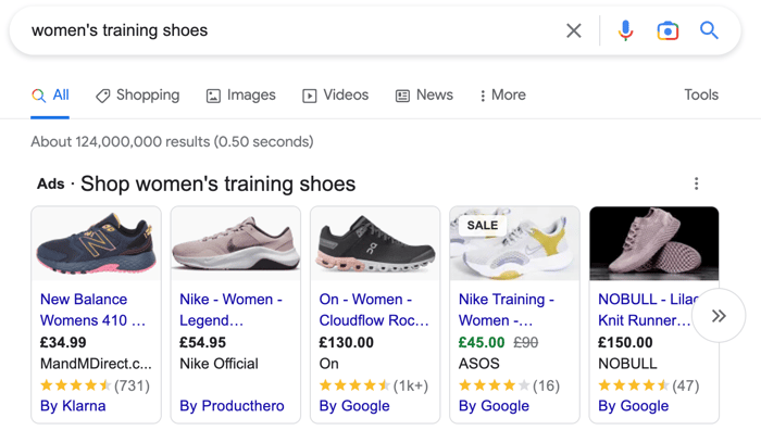 us google search womens training shoes
