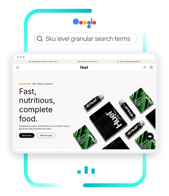 Huel raised revenue with Google Shopping management and feed optimisation