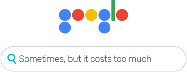 Graphic depicting search engine search bar. 
