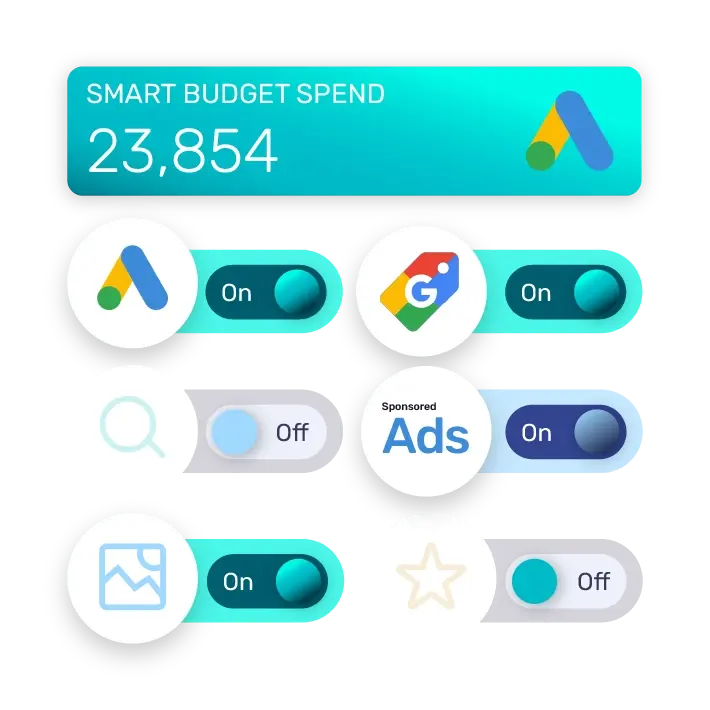 Using multiple campaign types gives you more insights into your budget