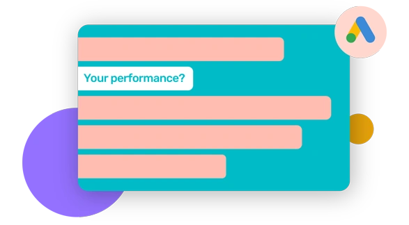 Abstract graphical image referring to our Google Shopping benchmarking tool.