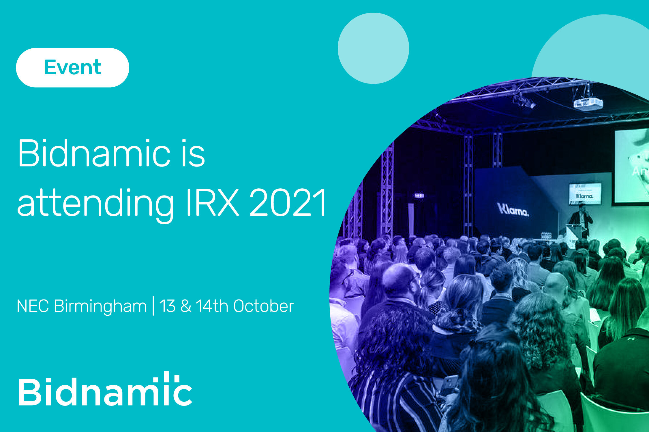 Events: Bidnamic is attending IRX 2021!