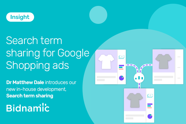 Search term sharing for Google Shopping ads